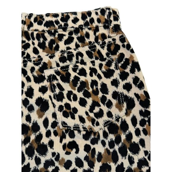 Old Navy Girls Leopard Corduroy Mini Skirt High Rise L (10–12) NWT - Picture 9 of 11
